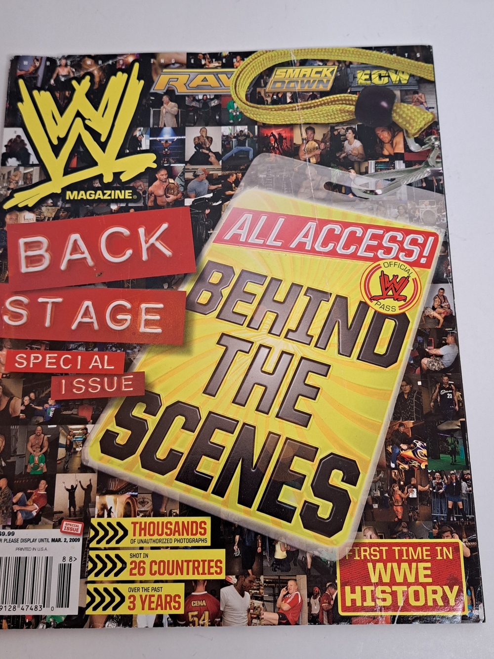 Lot Of 3 Vintage WWE Wrestling Magazines John Cena Feb. 2007 and 2 Others
